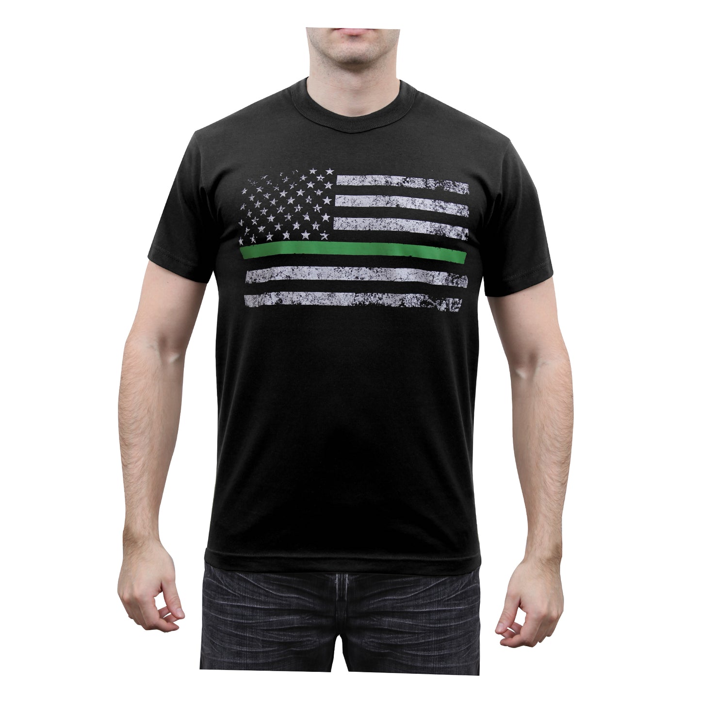 Rothco Thin Green Line Distressed Flag T-Shirt
