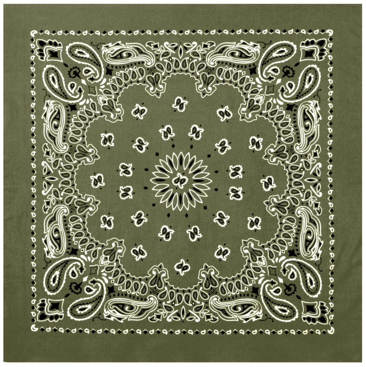 Rothco Trainmen Paisley Bandana – Extra-Large - 27” X 27"