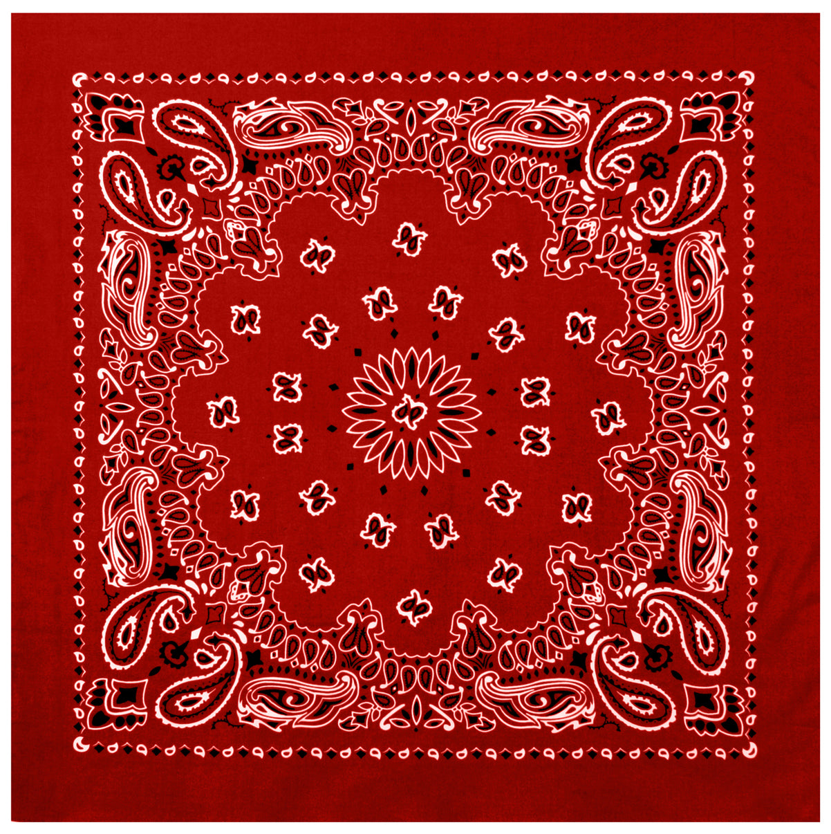 Rothco Trainmen Paisley Bandana – Extra-Large - 27” X 27"