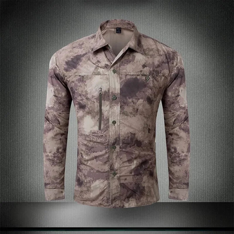Military Style Tactical Shirt MultiCam Men Long Sleeve Summer Combat Shirts Male Python Camouflage Quick Dry SWAT Combat hots