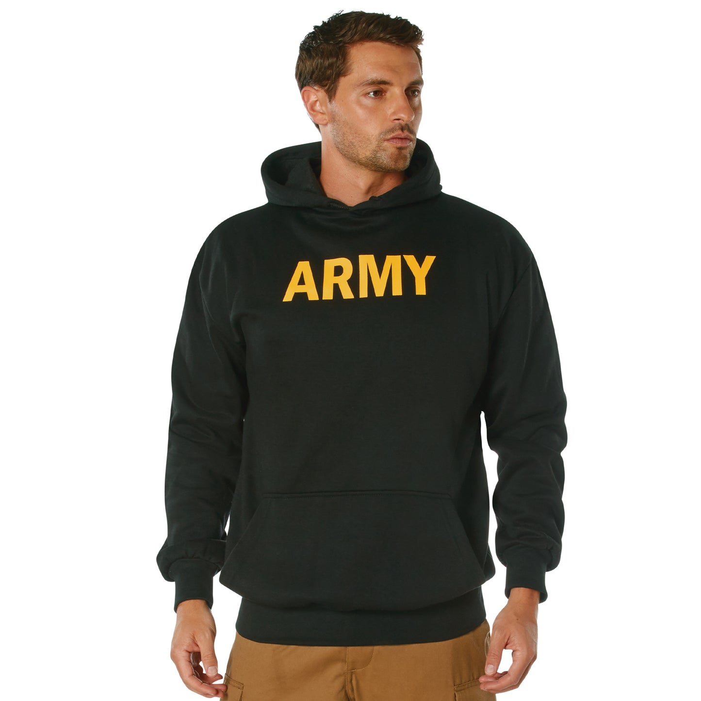 Rothco Army Printed Pullover Hoodie - Black