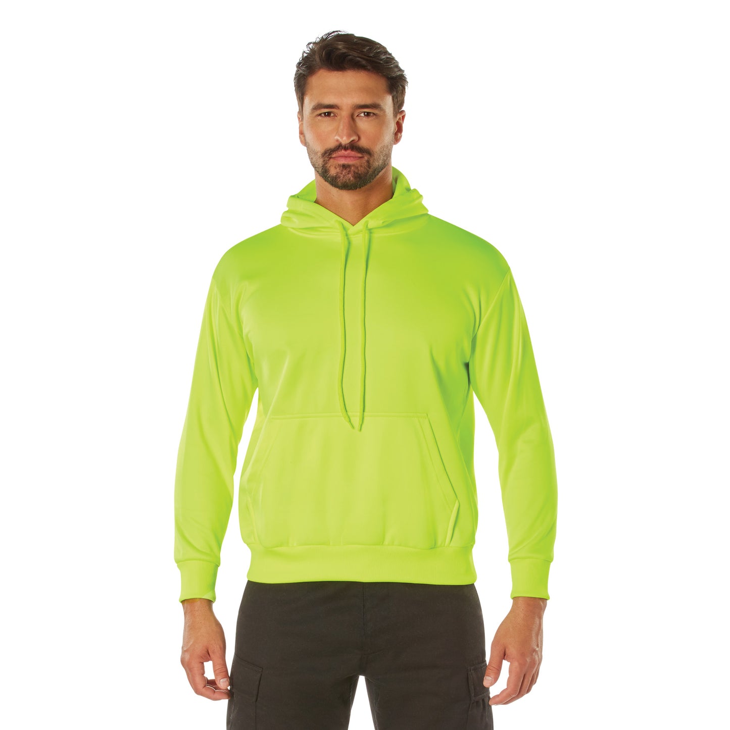 Rothco High-Vis Performance Hooded Sweatshirt - Safety Green