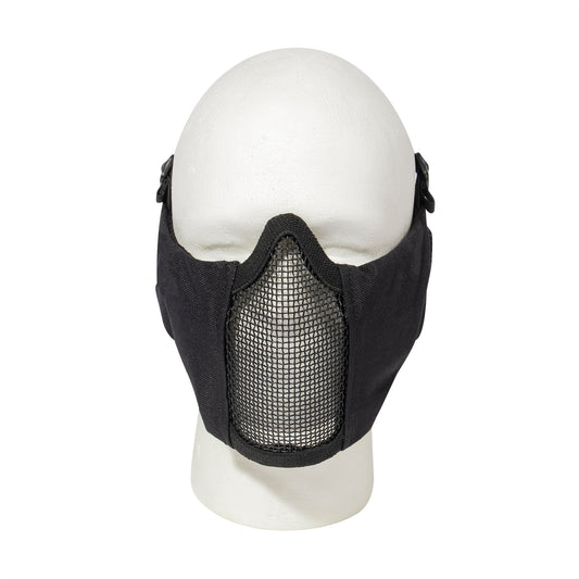 Rothco Steel Half Face Mask With Ear Guard - Black