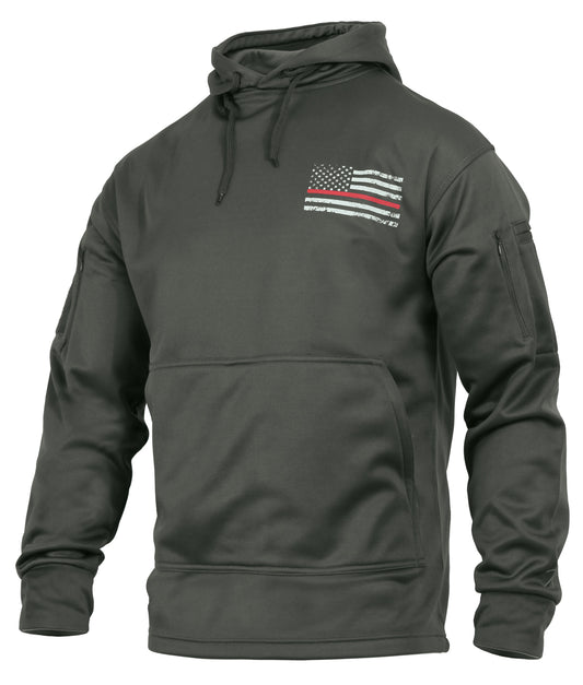 Rothco Concealed Carry Thin Red Line Hoodie