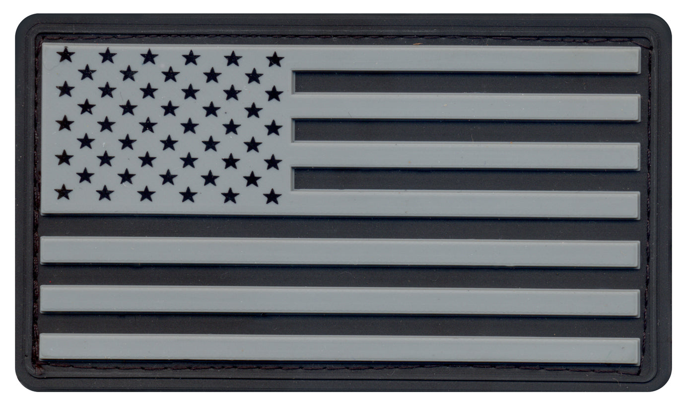 Rothco PVC US Flag Patch With Hook Back