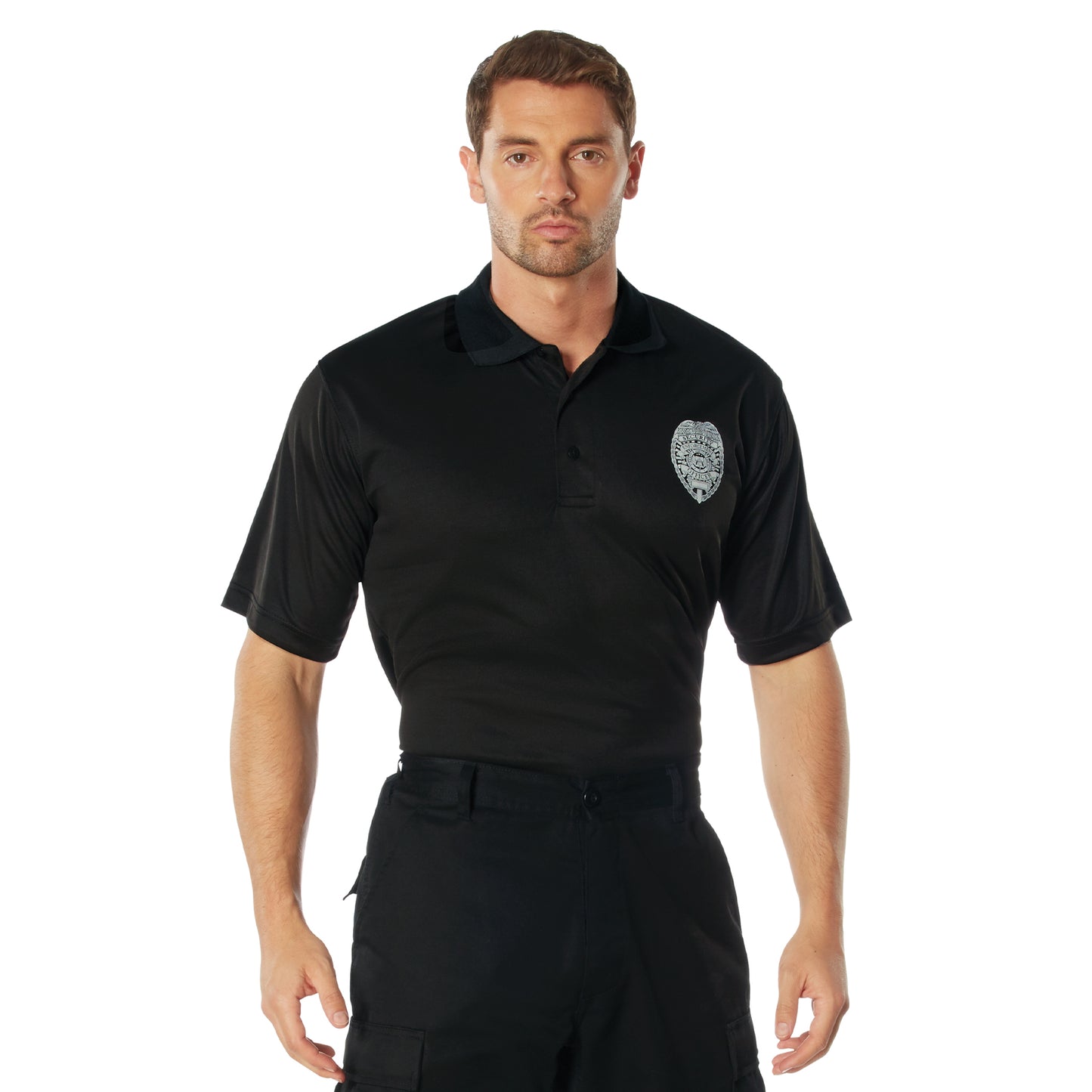 Rothco Moisture Wicking Security Polo Shirt With Badge