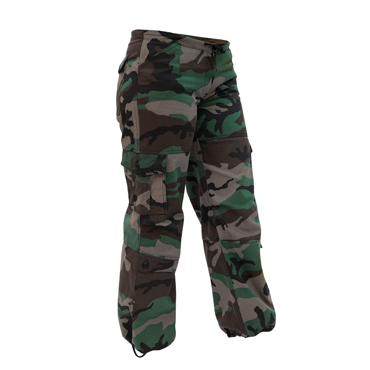 Rothco Womens Unwashed Camo Paratrooper Fatigue Pants