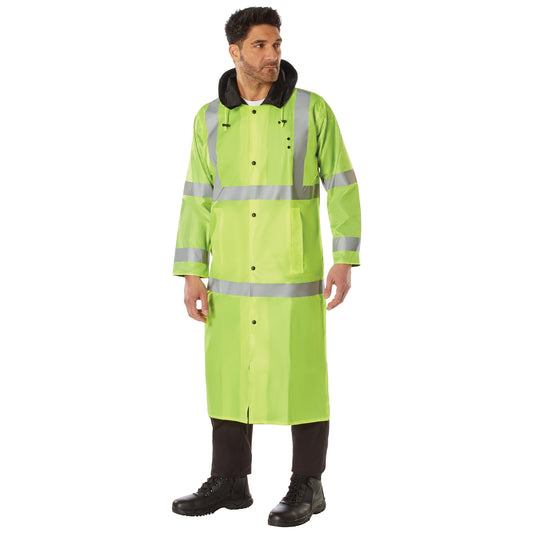 Rothco Hooded Reflective Rain Parka