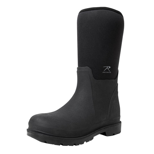 Rothco Waterproof Rubber Boots - Black - 14.5 Inch