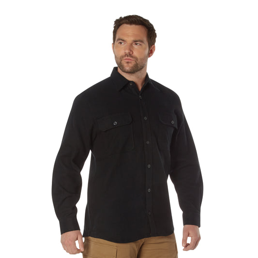 Rothco Heavy Weight Solid Flannel Shirt