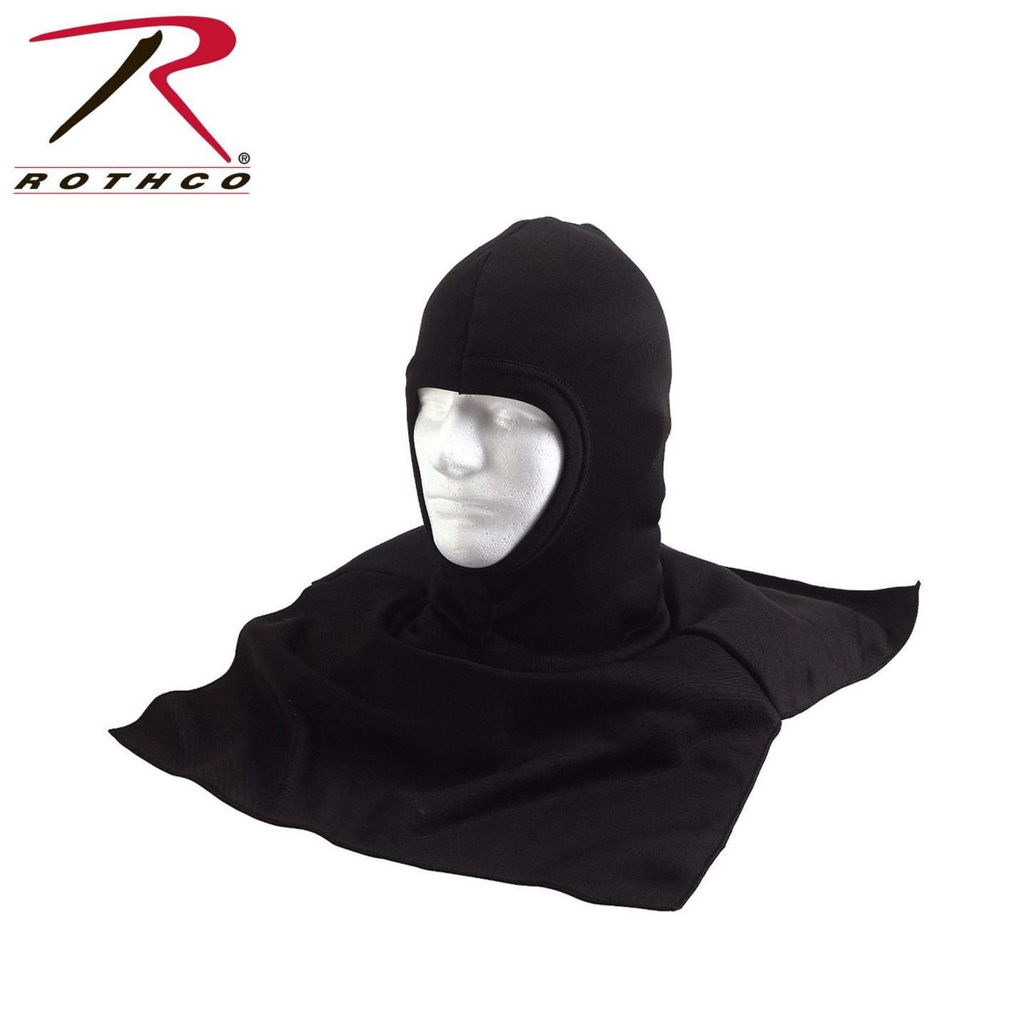Wild West Black Polyester Balaclava With Dickie
