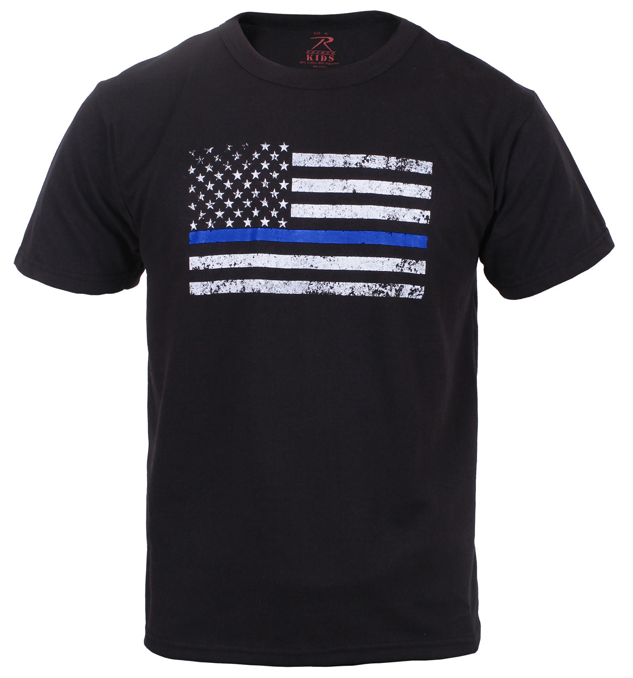 Rothco Kids Thin Blue Line US Flag T-Shirt