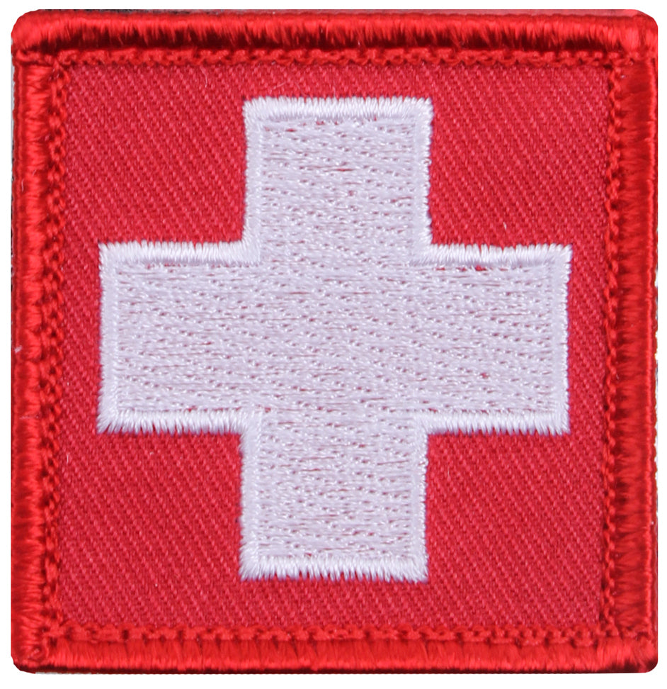 Rothco White Cross Red Morale Patch