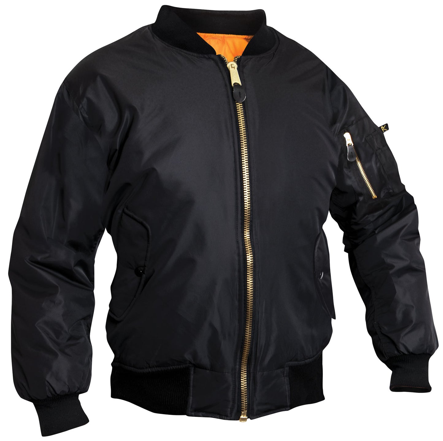 Rothco Womens MA-1 Flight Jacket - Black