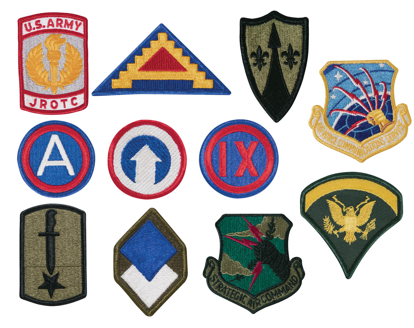 Rothco G.I. Military Assorted Military Patches