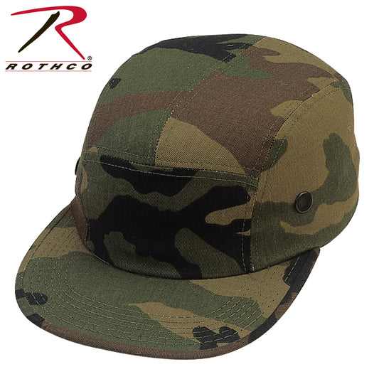 Rothco 5 Panel Woodland Camo Military Street Cap