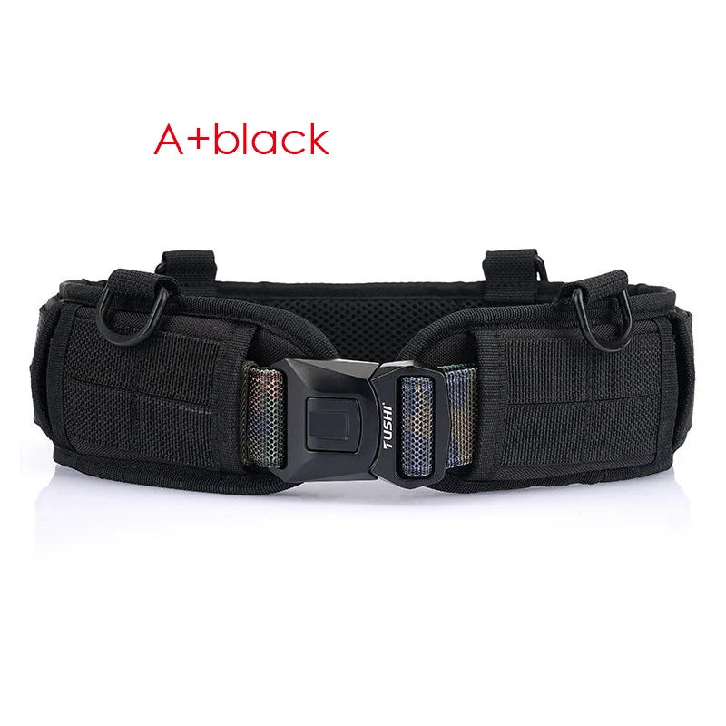 VATLTY New Tactical Belt Molle for Men Metal Buckle Strong Nylon Military Belt Outdoors Waistband Girdles Male