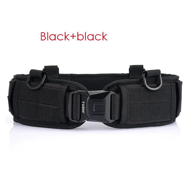 VATLTY New Tactical Belt Molle for Men Metal Buckle Strong Nylon Military Belt Outdoors Waistband Girdles Male