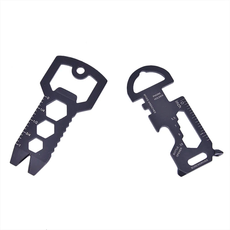 Multitools EDC Stainless Steel Keychain Outdoor Survival Gear Gadget Bottle Opener Multi Pocket Tool Pendant Keyring