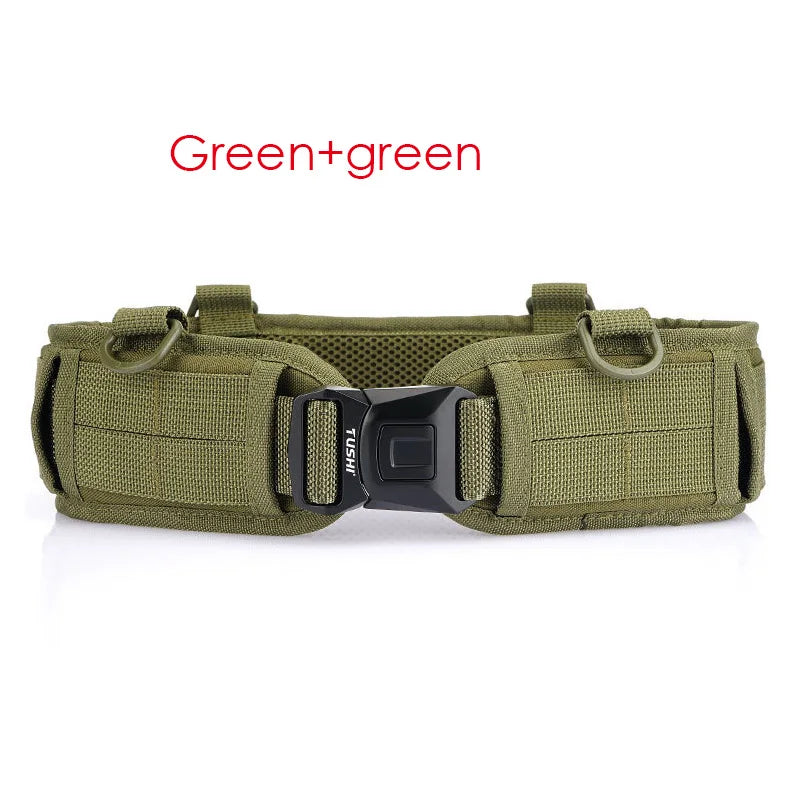 VATLTY New Tactical Belt Molle for Men Metal Buckle Strong Nylon Military Belt Outdoors Waistband Girdles Male