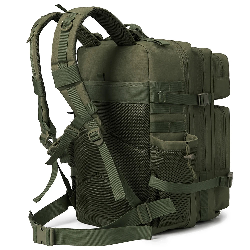 50L Military Tactical Backpack Army Bag Hunting MOLLE Backpack GYM For Women/Men EDC Outdoor Hiking Rucksack Witch Bottle Holder