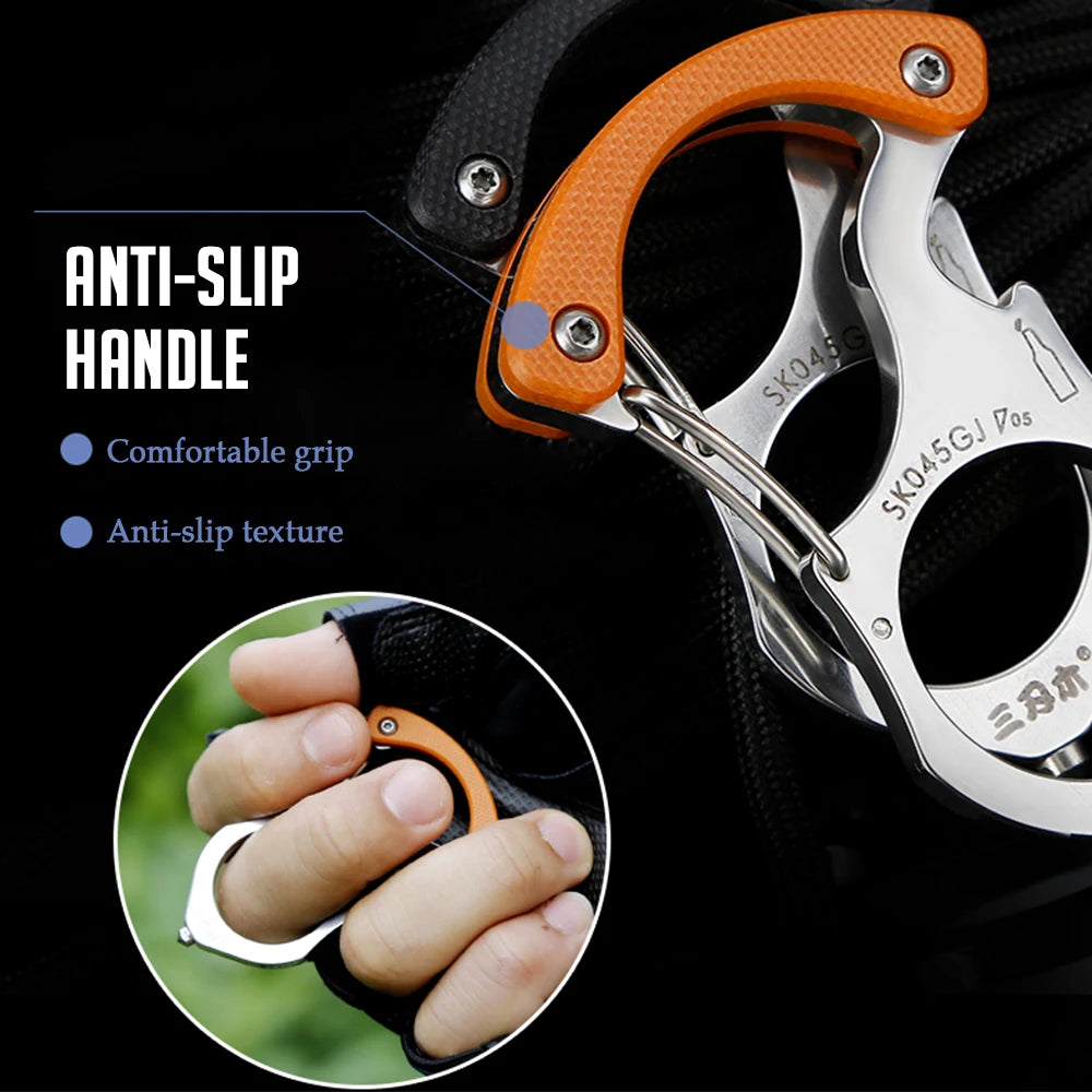 SK045 Multi Tools Multi-functional Key Chain Ring Buckle Outdoor Camping Survival Keychain Rescue Glass Breaker Tools