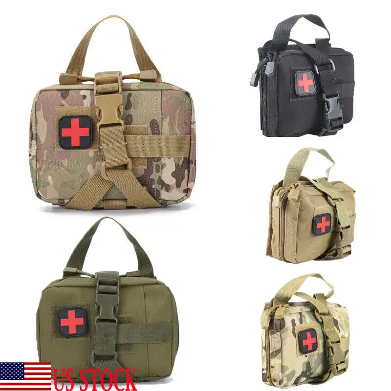 Tactical First Aid Kit Survival Molle Rip-Away EMT Pouch Bag IFAK Medical
