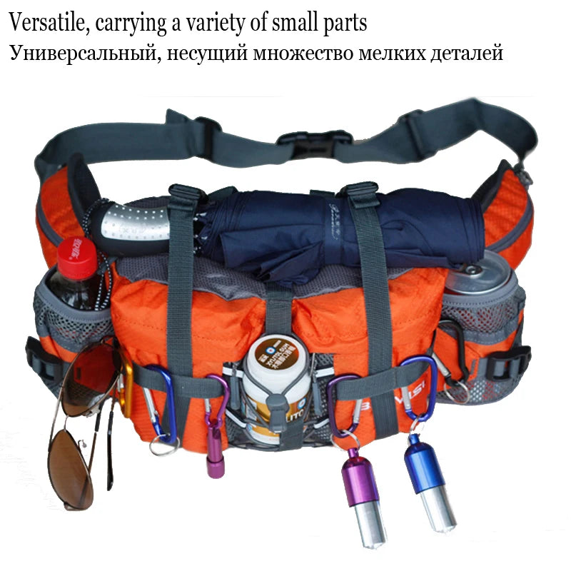 Outdoor Hiking Waist Bag Water Cycl Backpack Sports Mountain Bottle Waterproof Nylon Camping Mochila Hiking Accessories Hunting