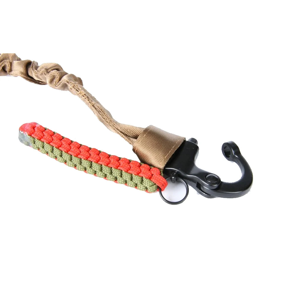 Tactical Sling Protective Rope Quick Release Line Climbing Safety Strap For Outdoor Hunting Green Color