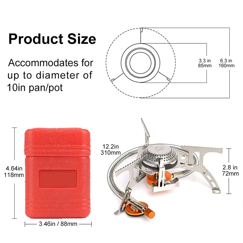 Widesea Portable Gas Stove: High-Performance Outdoor Cooker