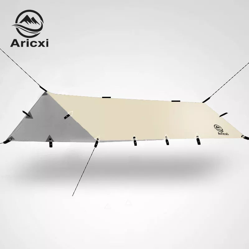 Aricxi Ultralight Tarp Outdoor Camping Survival Sun Shelter Shade Awning Silver Coating Pergola Waterproof Beach Tent