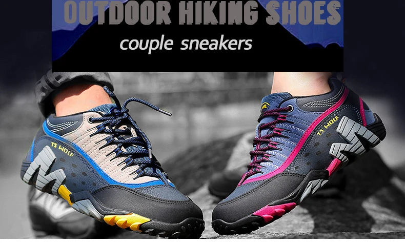 Outdoor Lover Trekking Shoes Men Waterproof Hiking Shoes Mountain Boots Genuine Leather Woodland Hunting Tactical Shoes