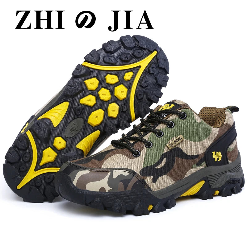 Casual cloth men's shoe sports shoe non-slip fashion shoes women's shoes camouflage waterproof couple hiking shoes outdoor train