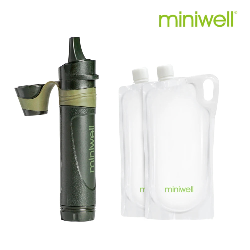 Miniwell L600 Survival Portable Water Filter Equipment Taken on Outdoor Trip