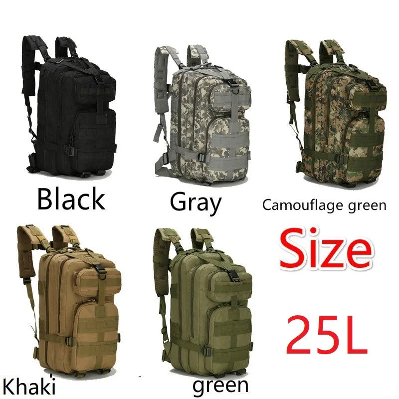 Tactical Backpack 3 Day Assault Pack Molle Bag Outdoor Bags Backpack for Hiking Camping Trekking Hunting Bags Backpacks