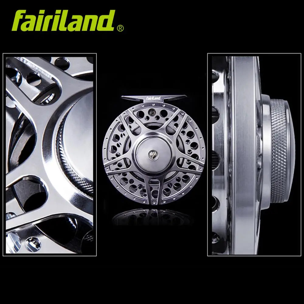 70 80 90 100mm 3BB Fly Fishing Reel CNC Machined Full Aluminum Ice Spool w/ INCOMING CLICK Lift/Right Hand Interchangeable