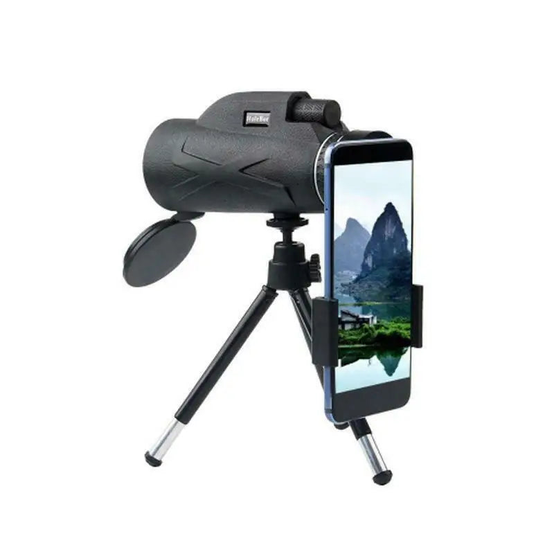 BAK4 80X100 Zoom HD Lens Prism Hiking Monocular Telescope W/Phone Clip&Tripod