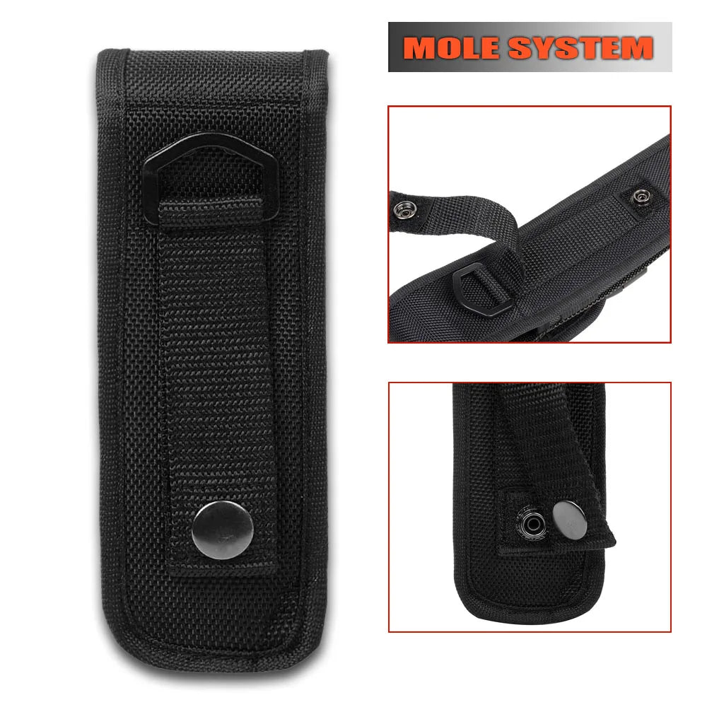 Tactical Molle Flashligtht Holster Military LED Torch Light Carry Bag Outdoor EDC Tools Waist Pack Hunting Camping Small Pocket