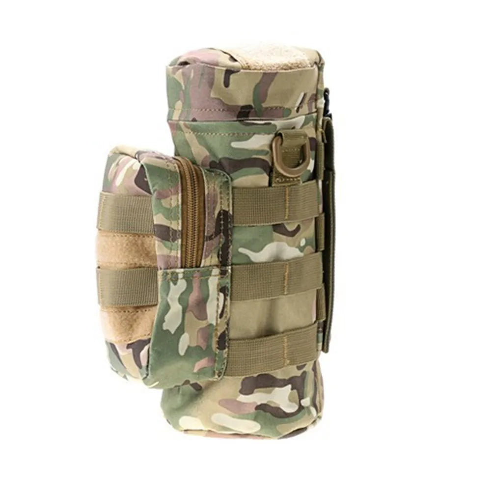 Outdoor Sports Water Bottle Bag Camouflage Molle System Water Bottle Holder Military Hunting Tactical Water Kettle Holder Pouch