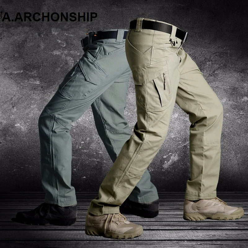 Pro IX9 II Men Military Tactical Pants Combat Trousers SWAT Army Military Pants Mens Cargo Outdoors Pants Casual Cotton Trousers