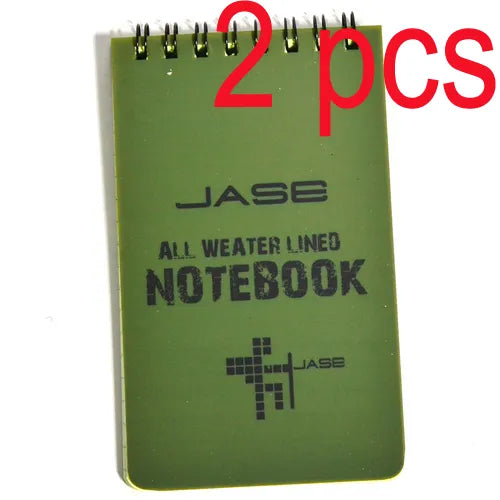 2 PCS Tactical Note Book All-Weather All Weather Notebook Waterproof Writing Paper in Rain