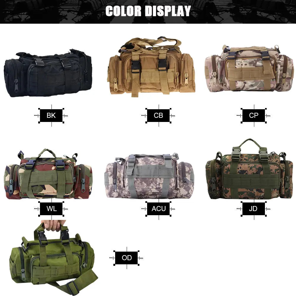 SINAIRSOFT High Quality Outdoor Military Tactical Backpack Waist Pack Waist Bag Mochilas Molle Camping Hiking Pouch 3P Chest Bag