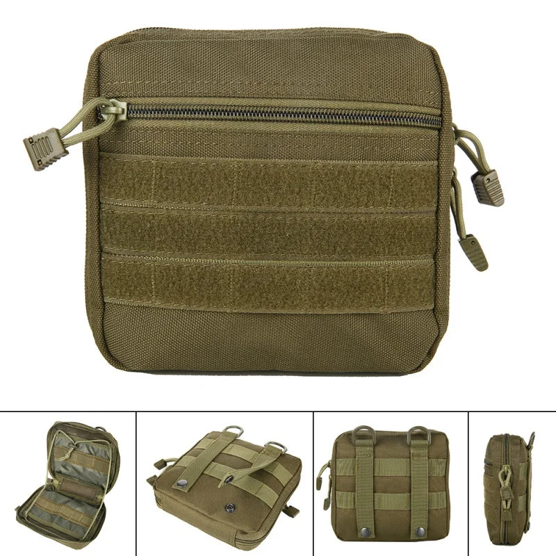 MOLLE Admin Pouch Tactical Multi Medical Kit Bag Utility Tool Belt EDC for Camping Hiking Hunting Bag