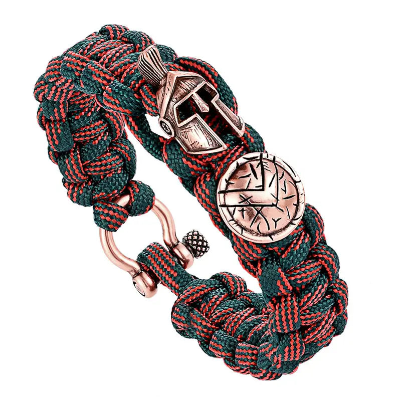 2019 New Jewelry Men Bangles/Pulseira/Luxury Outdoor Amulet Rope Survival Bracelet /Vintage/Bracelets Handmade Braid Bracelet