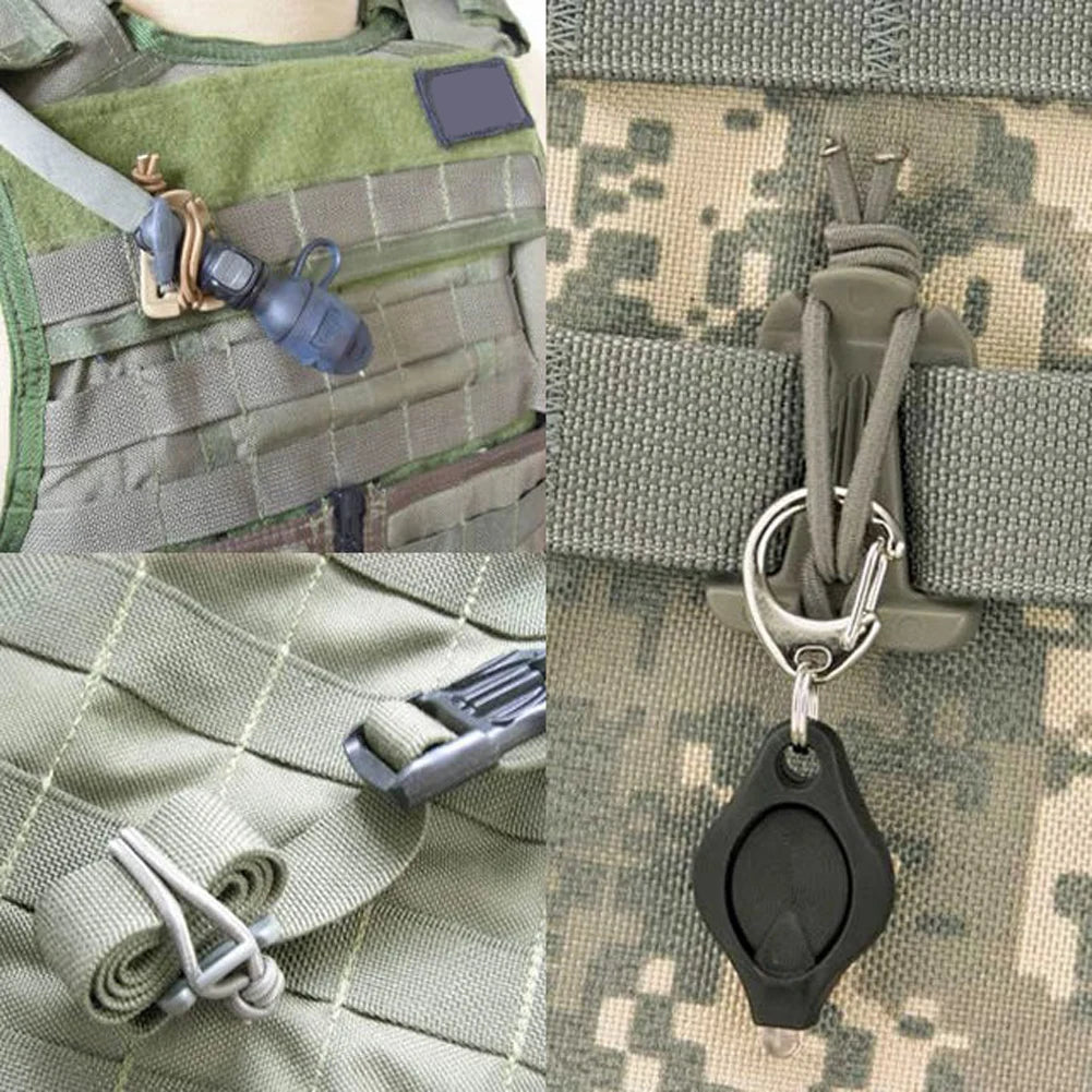 1/2/5Pcs Molle Backpack Buckle Carabiner Clips Outdoor Nylon Camping Bag Hanger Hook Clamp EDC Carabiner Survival Gear Tools