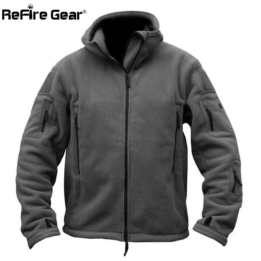 Winter Military Tactical Fleece Jacket Men Warm Polar Army Clothes Multiple Pocket Outerwear Casual Thermal Hoodie Coat Jackets