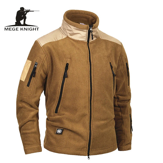 Mege Brand Clothing Tactical Army Military Clothing Fleece Men's Jacket and Coat, windproof Warm militar jacket coat for winter