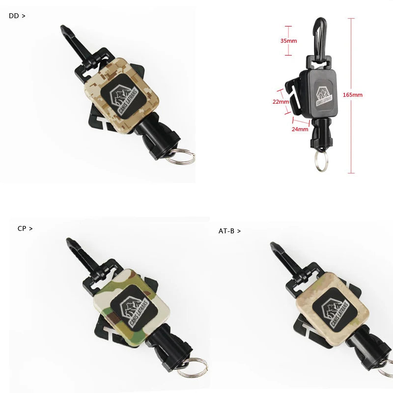 Free Shipping 4 Color Tactical Military Gear Retractor For Tactical Backpack Outdoor Hiking Camping Travel Kit GZ330081