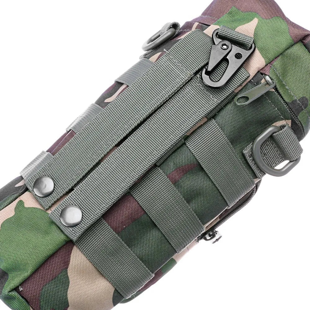 Outdoor Sports Water Bottle Bag Camouflage Molle System Water Bottle Holder Military Hunting Tactical Water Kettle Holder Pouch