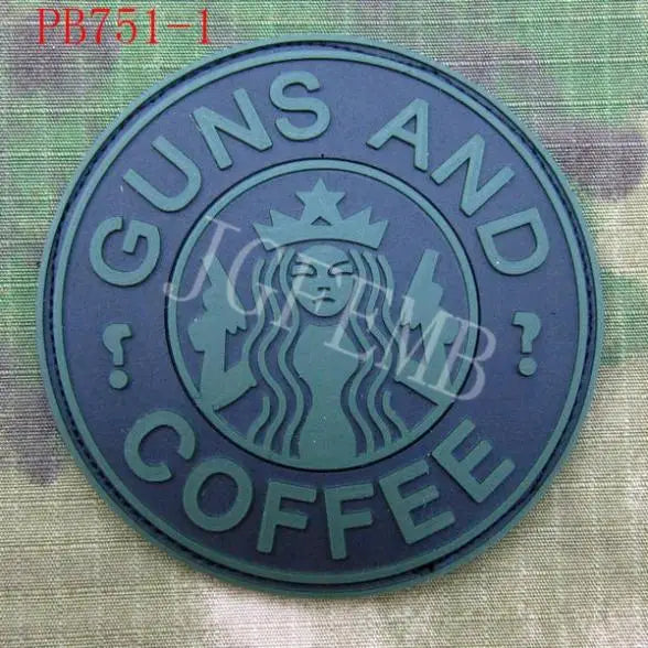 GUN AND COFFEE Question Mark Tactical Morale 3D PVC Patch